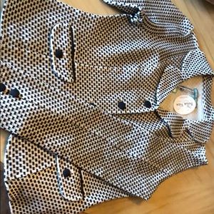 Louie and Lucy black and white jacket